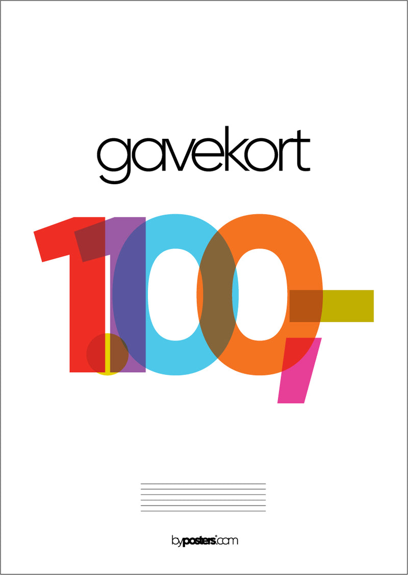 Gavekort 1.100,-